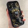 Роскошный Чехол для Телефона с Тотемом Дракона Лун для iPhone 16 15 14 13 12 Pro Max Mini 11 XS X XR 7 8 Plus Мягкий Силиконовый Ударопрочный Чехол