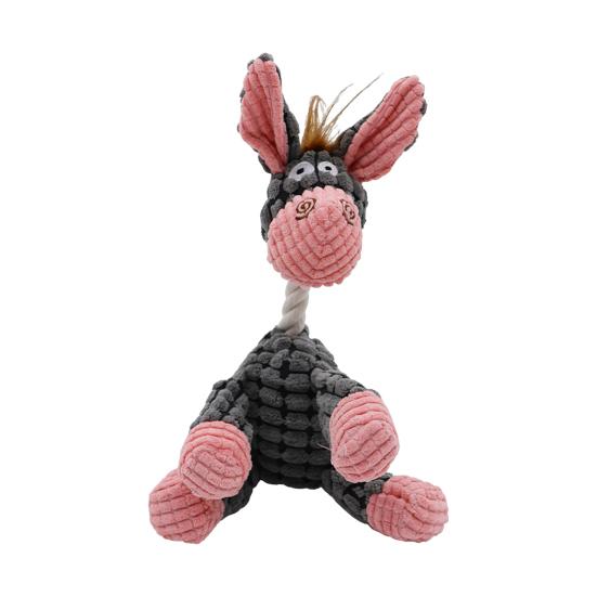 Пищащая плюшевая игрушка для собак Интерактивная мягкая игрушка для собак Мягкая игрушка для собак Мягкий ослик