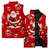 Ladies' Casual And Fashionable Sleeveless Vest Christmas Printed Cotton Jacket