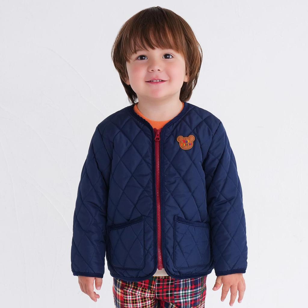 Miki House Hot Biscuits Темно-синий джемпер для мальчиков и детей, синий, 90 см, для девочек, 73-3704-497