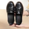 Women Shoes Low-heel Spring Round Head Non-slip Casual  Loafers Female Large Size  Lace-up Shoes Ladies