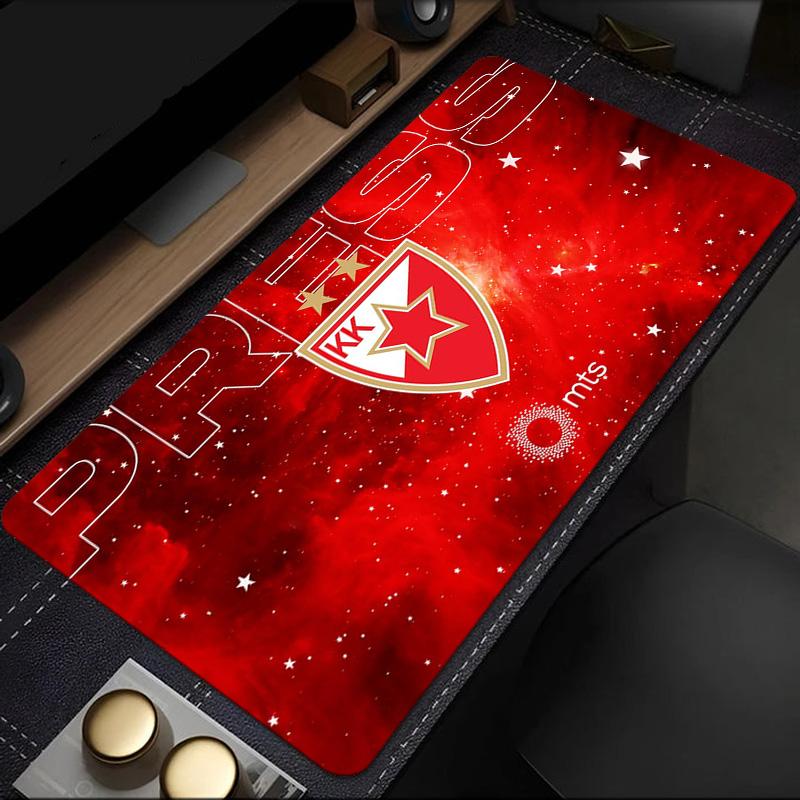Коврик для мыши FK Crvena zvezda, резиновая основа, коврик для киберспортивного стола, коврик для мыши для геймеров и офиса, игровой стол, легко моющийся коврик