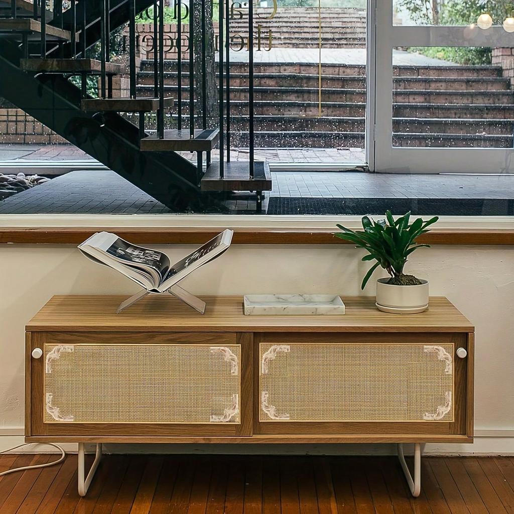 4 шт. Декоративные деревянные резные угловые накладки для дверцы шкафа мебели