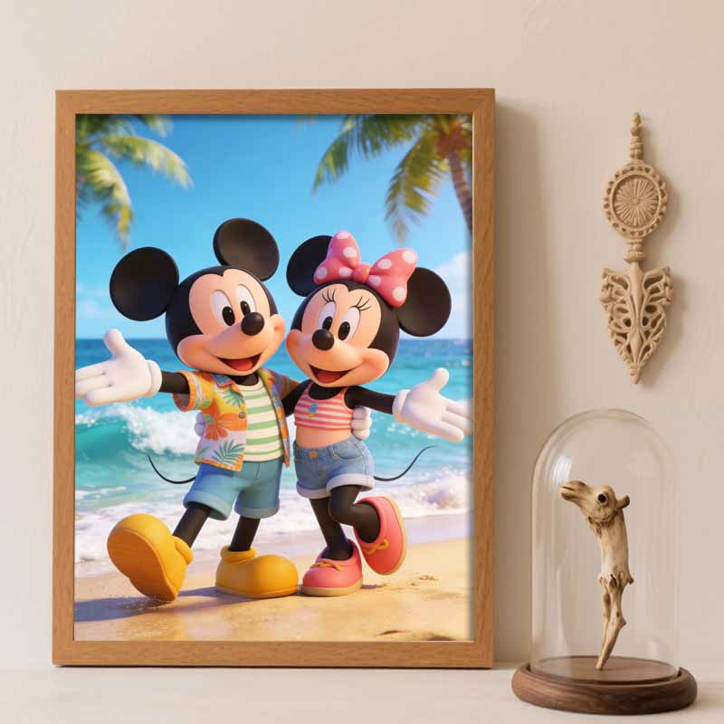 Disney Алмазная живопись своими руками 5d полный алмаз вышивка крестом алмазный пляжный отдых гостиная спальня декоративная картина