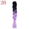 Ombre Braiding Hair Extensions 24inch 115g Synthetic Jumbo Braids Hair Fiber Pink Purple Blue Green