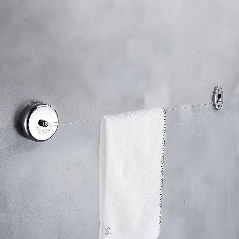 Настенная бельевая веревка Ветрозащитная Регулируемая прочность Нейлоновая Прочная Нескользящая Сушилка Веревка для белья Для дома и улицы Круто