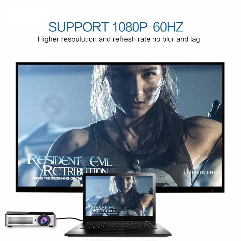 VAORLO Адаптер-конвертер VGA в HDMI и HDMI в VGA для ПК в совместимый с HDTV проектор видеоконвертер