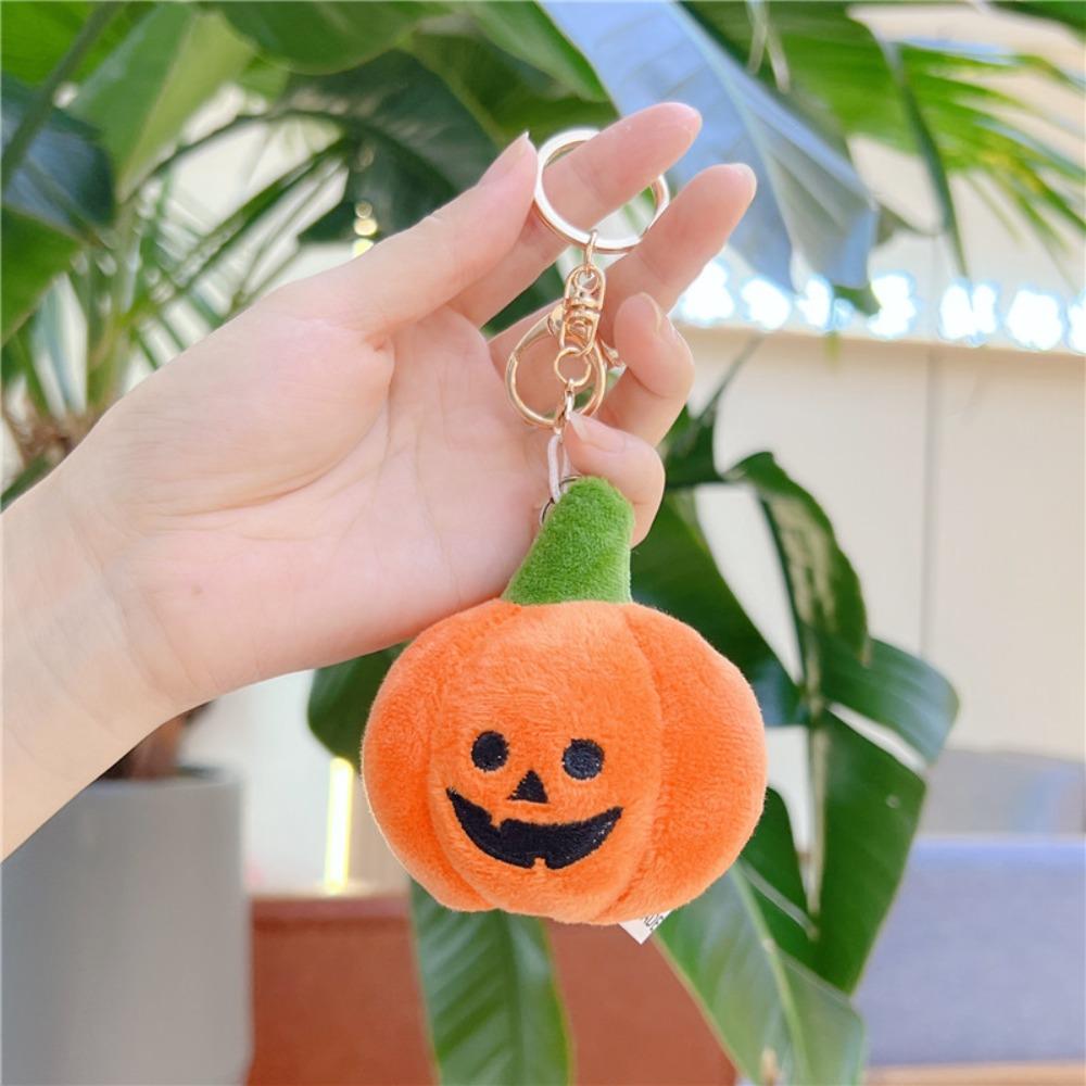 host Pumpkin Plush Keychain Hanging Plush Doll Keychain Creative Backpack Charm Women
