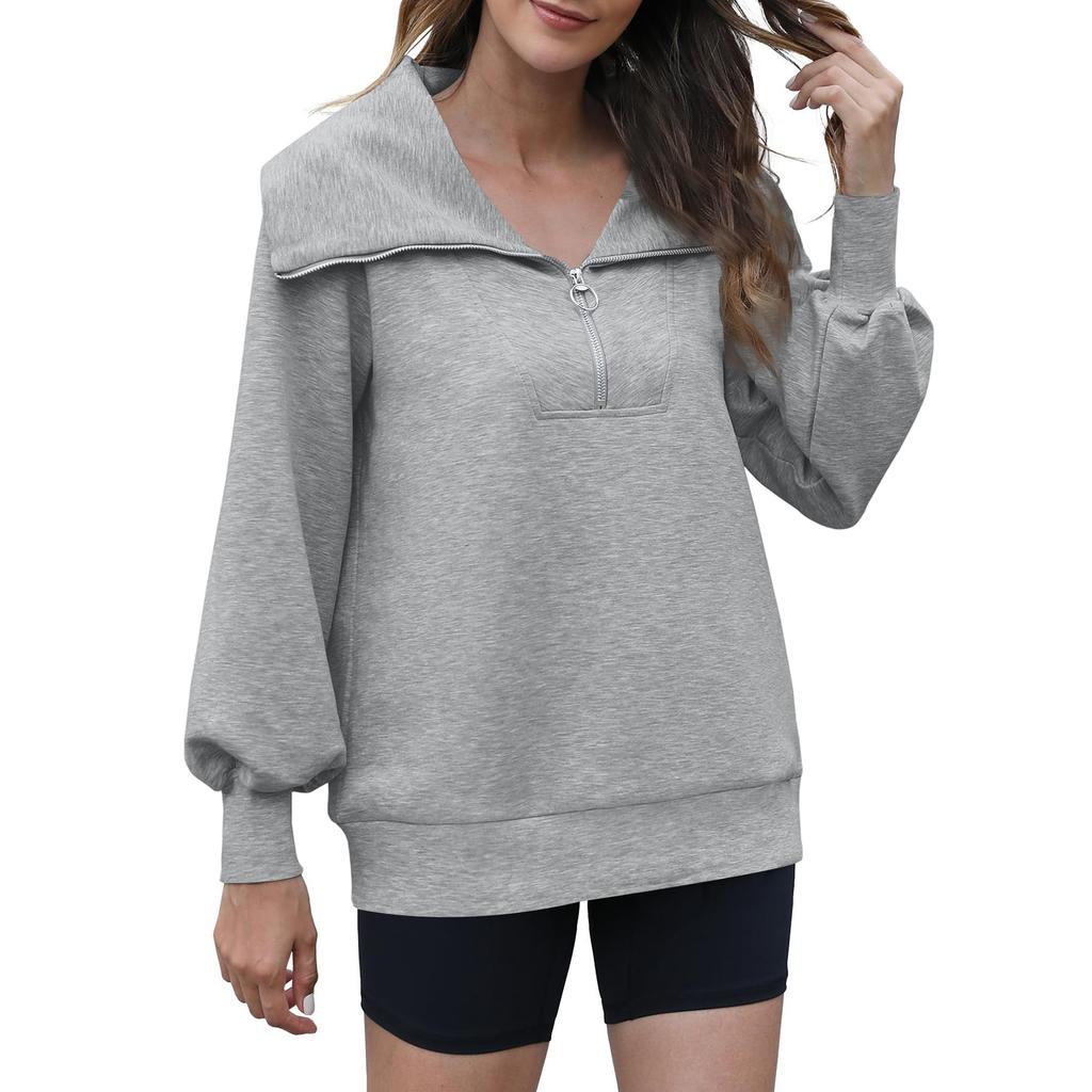 Womens Casual Long Sleeve Drawstring Sweatshirt Pullover Tops Loose Oversized Clothes