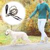 Double Bungee Dog Leash No-Tangle 360-degree Swivel Dual Dog Leash Dog Walking Training Lead Splitter for Medium Large Breeds