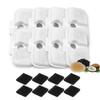 8Pcs Dog Feeders Fountain Filters Cat Water Replacement Filter for Pet Fountain Filtration System Activated Carbon Sponges