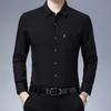 Men's Long-sleeved Shirt Jacket Cotton and Linen Spring and Autumn Thin Middle-aged Dad's Top New Shirt for Men