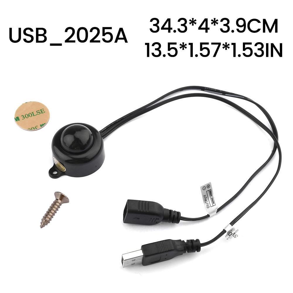 DC 5-24V PIR Infrared Motion human body Sensor Detector USB interface 5.5 DC Plug Mini Corridor Closet Underbed LED Light Switch