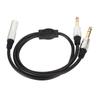 Plug and Play 6.35mm 1 to 2 Y Splitter Cable Speaker Y Extension Cable  Amplifier Use