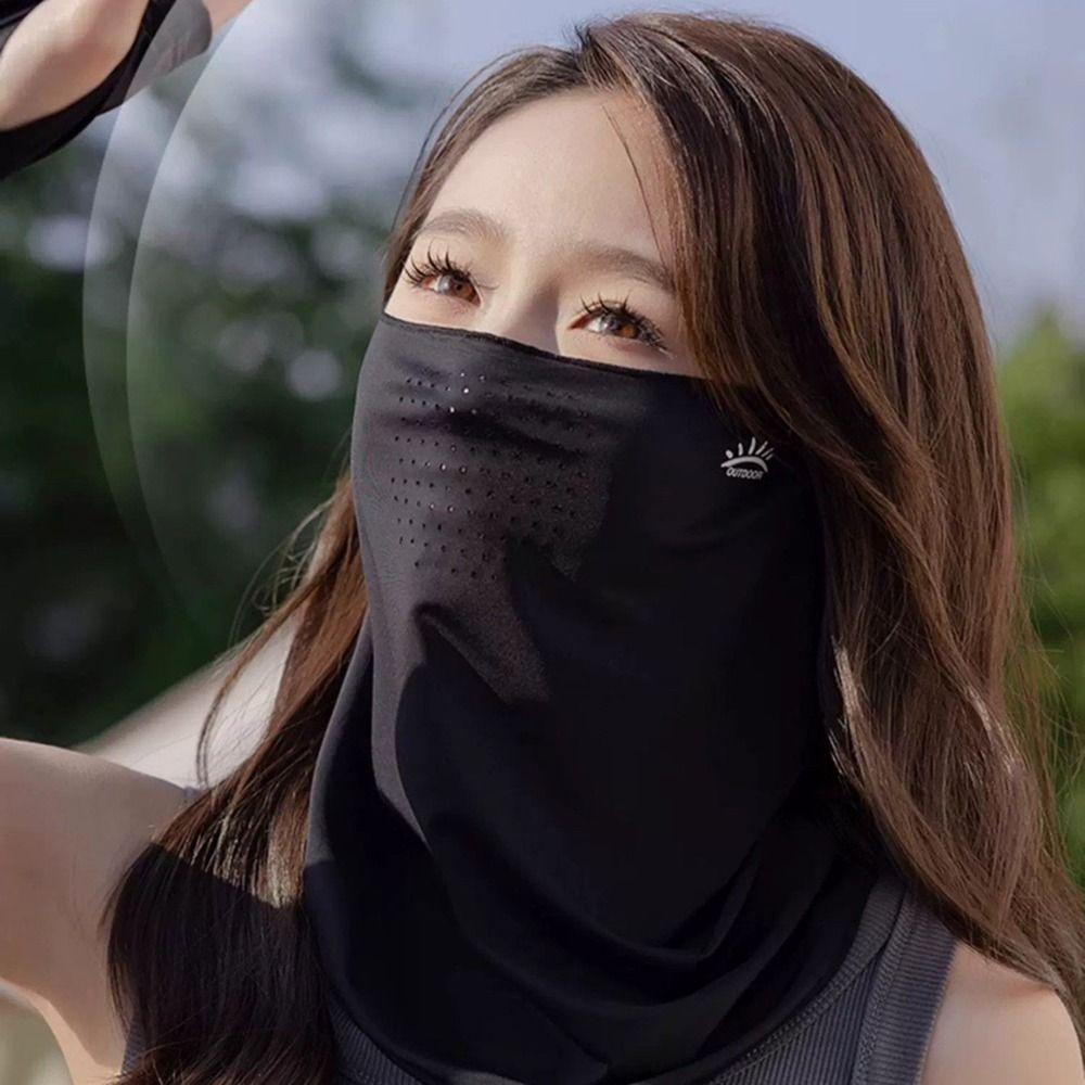 Breathable Full Head Mask Sun/UV Protection Long Neck Covers New Neck Wrap Cover Scarf Men Women