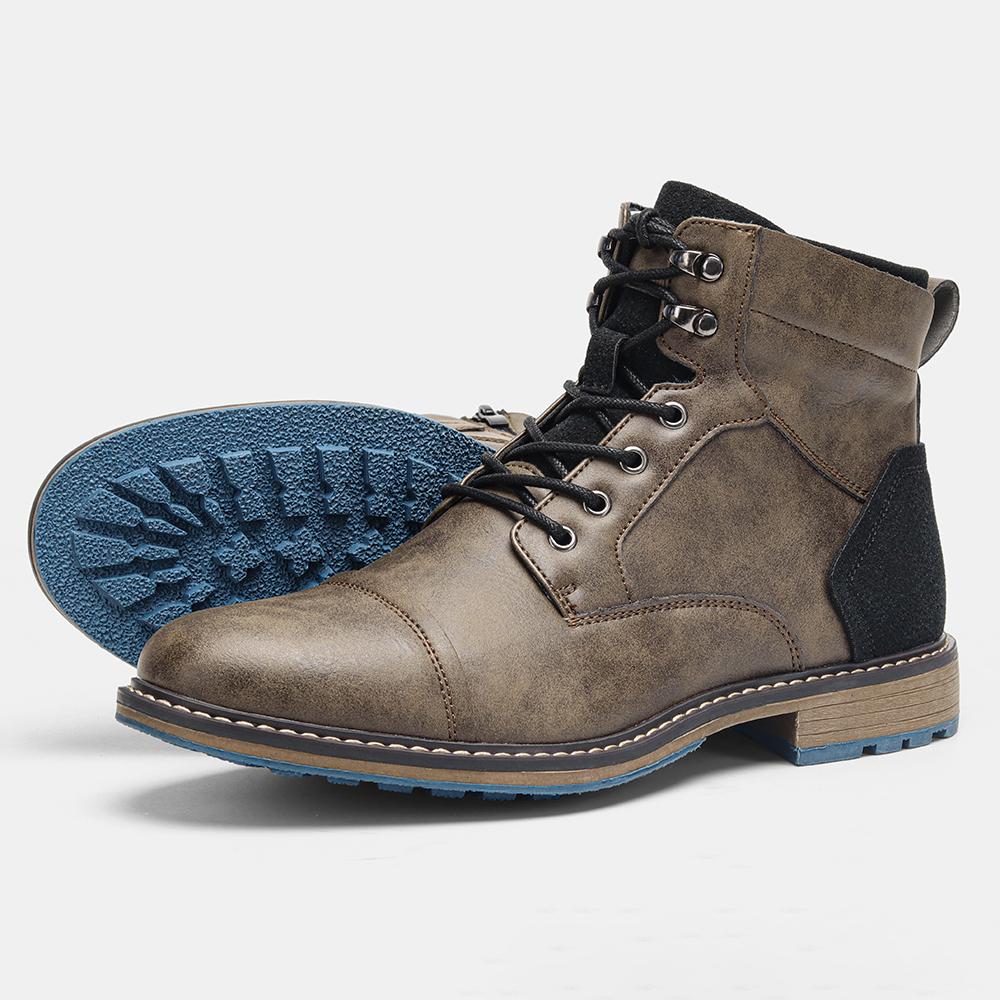Leather Boots Comfortable Brand Fashion Ankle Boots