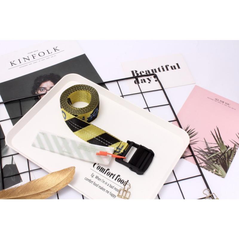 Новый холщовый ремень в индустриальном стиле OFF-white, тот же модный ремень