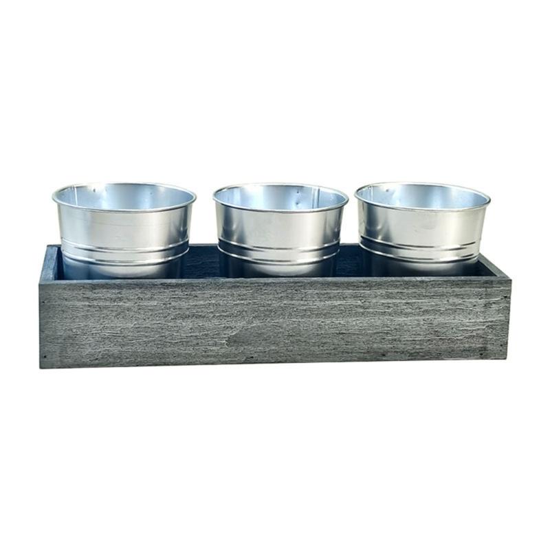 Handmade Trough Succulent Planter Craft Ornament for Desktop Landscaping Desktop Trough Decorations Planter Landscaping