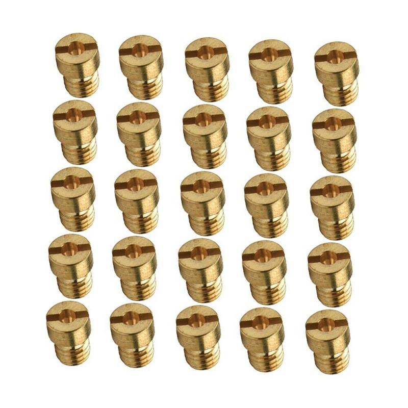 25 шт. главный жиклер #55-#115 M5 для карбюраторов Dellorto SHA SHB, набор главных жиклеров 5 мм, замена форсунки карбюратора
