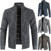 Зимняя мужская повседневная модная куртка-кардиган-свитер