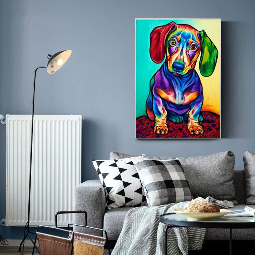 5D Diy Алмазная картина Цвет Щенок Набор для вышивки крестом Полный Алмазная вышивка Мозаика Художественная картина Стразы Декор Подарок