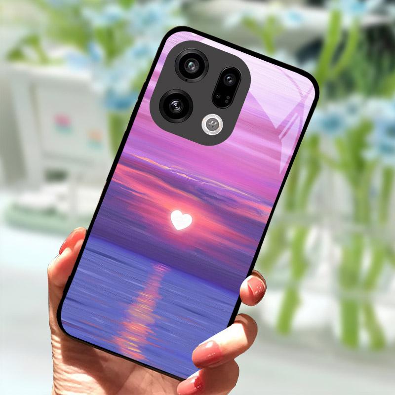 Чехол для OPPO Find X9 X9Pro X8 Pro X8S X8 Ultra Жесткий Чехол Закаленное Стекло Защитный Корпус Для OPPO FindX9 FindX8 Сумки для Телефона