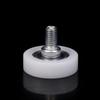1Pcs With Screw Cabinet Moving Wheel Flat Sliding Door Roller Drawer Bearing Pulley  Furniture