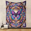 Mandala Butterfly with Vibrant Colors Patterned tapestry home decor, suitable for bedroom and living room, gift
