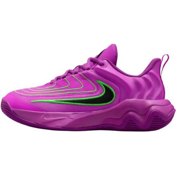 Nike Giannis Immortality 4 GS Enforcer Kids Sneakers Purple Bold-Berry Green-Strike FZ6734-501