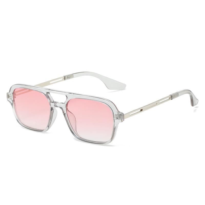 Новая корейская версия солнцезащитных очков Aviator с двойным лучом в квадратной оправе, тот же тип очков