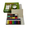 KISSHO Japanese Painting Water Dried Paints In 12 Colors Brush Included Paints, Bottle, Set, 2-179