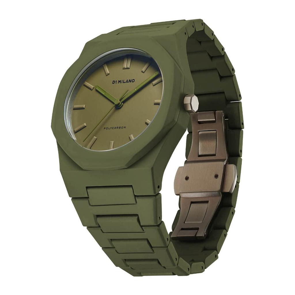 Authorized Dealer D1 Milano Watch PCBJ22 Military Green [D1MILANO] Men's [Polycarbonate]