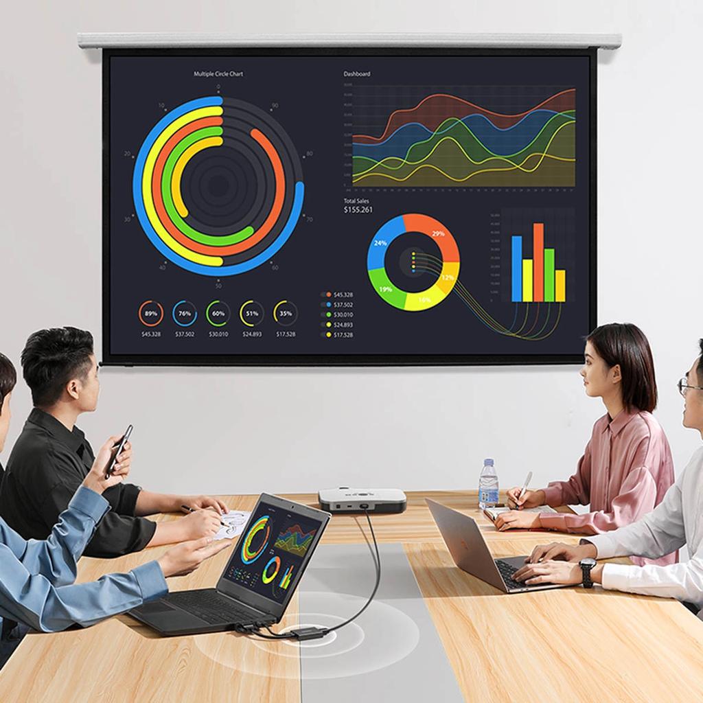 Ugreen Adapter Cable Vga (Male) - Hdmi (Female) 0.15M Black (Cm513)