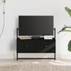 VidaXL Wall-Mounted TV Cabinet Black 60.5x30x51 Cm Engineered Wood 833453
