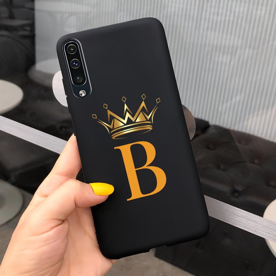 Для Samsung Galaxy A50 A50S A30S Чехол Силиконовые Буквы Корона Задняя Крышка Чехлы Для Телефона Для Samsung A50 A 50 30 S A307F A507F Fundas