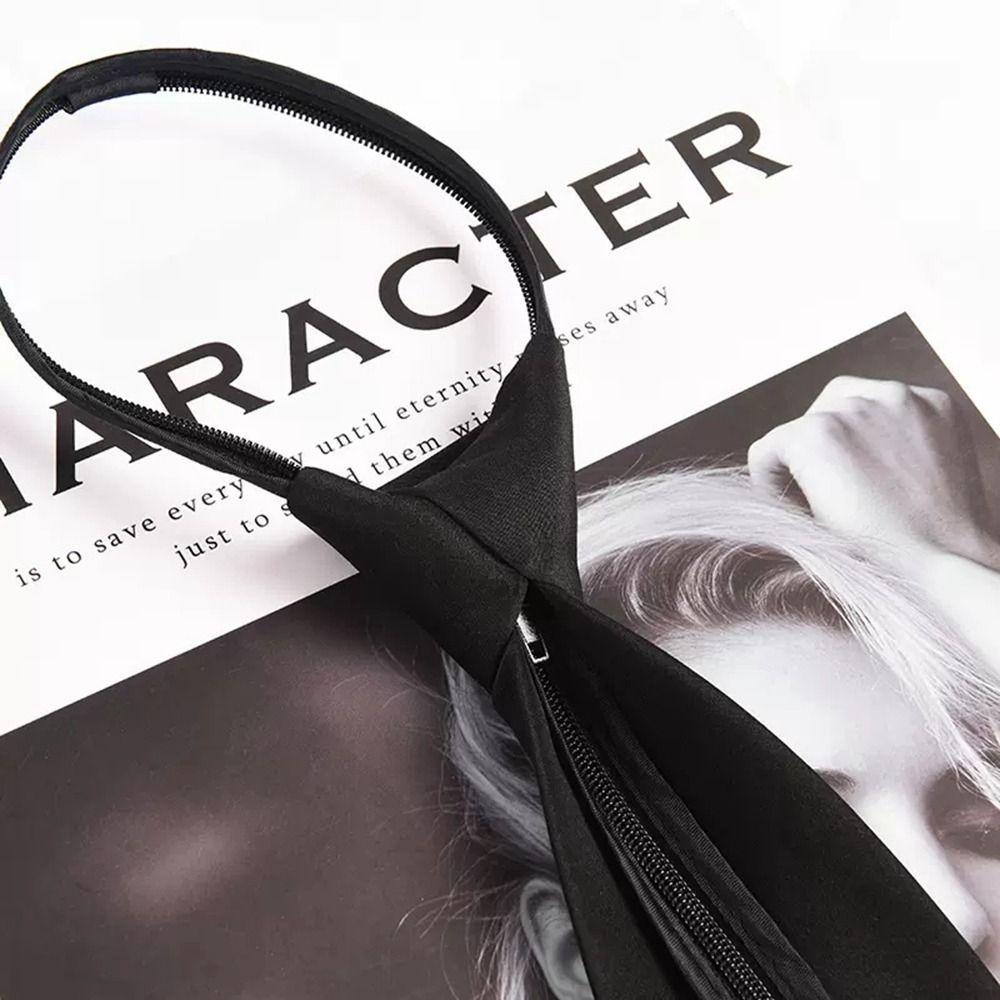 Готовые Галстуки Мужские Галстуки Галстуки на Молнии Школьные Галстуки Галстук-Шарф Черные Галстуки