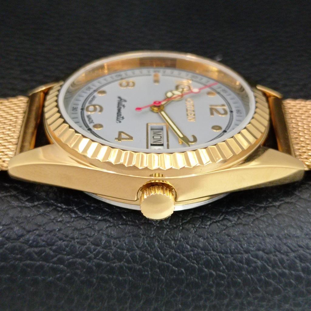 ВИНТАЖНЫЕ ОТРЕМОНТИРОВАННЫЕ МУЖСКИЕ ЧАСЫ CITIZEN AUTOMATIC 8200 ЯПОНИЯ СЕРЫЙ ЦИФЕРБЛАТ a445272-1