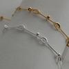 youngglow silver925 stick loop bracelet (2color)