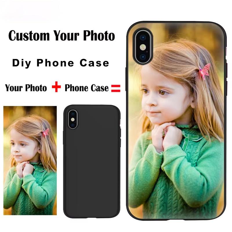 Индивидуальные фоточехлы для iPhone 16 15 14 Redmi Samsung S25 S24 S23 A05 A06 A14 A15 A16 OPPO Vivo Realme Huawei Honor OnePlus DIY Мягкий противоударный чехол