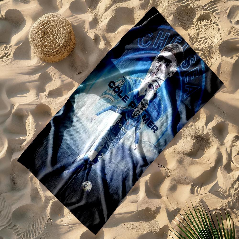 Chelsea Fc Football Player Beach Towel High Absorbency Quick-Dry Comfortable Lightweight Perfect for Traveling Yoga Camping and Swimming