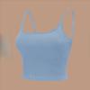 Women's Sports Underwear with Bra Pads Back Sling Sexy U-neck Thin Straps Yoga Tank Tops