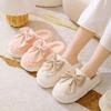 Cotton Slippers Women's Autumn and Winter New Indoor Home Thick Bottom Non-slip Warm Couple Confinement Shoes Cotton Drag Women