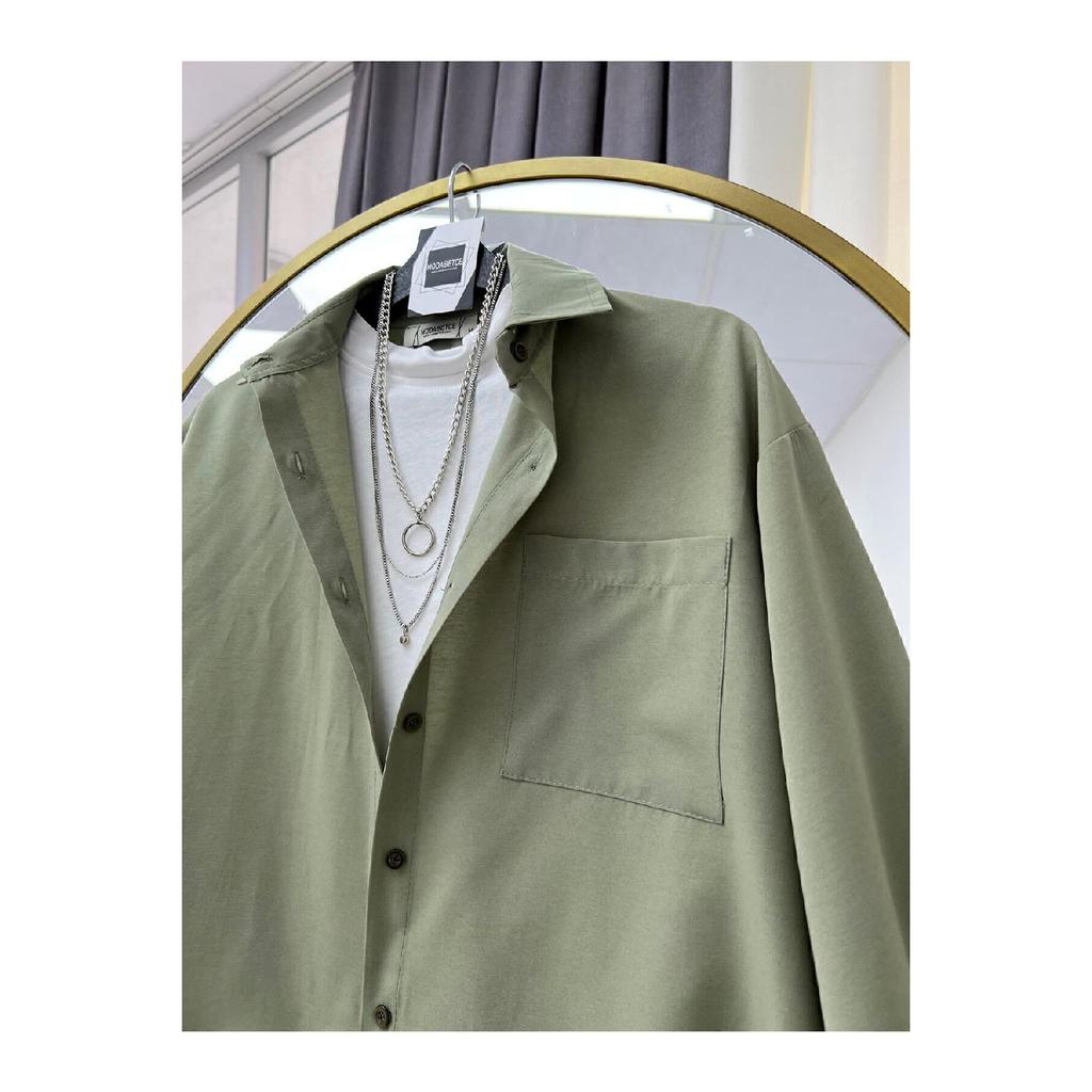 Рубашка с объемными рукавами Oversize, длинная базовая бежевая женская рубашка 010