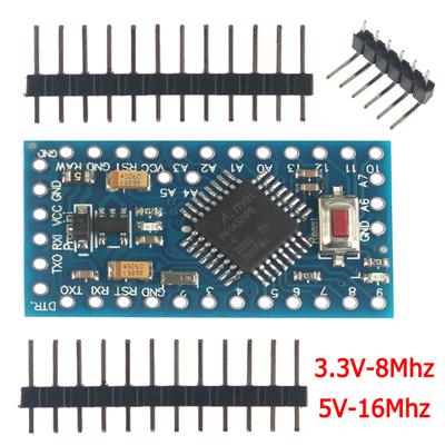 Pro Mini Atmega328P 5В/16МГц 3.3В/8МГц Atmega328 3.3В 5В для платы разработки Arduino
