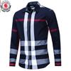 Men's Shirt 2021 Summer Fashion Plaid Shirt Men Long Sleeve Casual Slim Fit Shirts 100% Cotton Chemise Homme 199