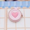1pc Compact Retractable Pastel Heart-Shaped Mini Tape Measure - for Body Measurements, Clothing