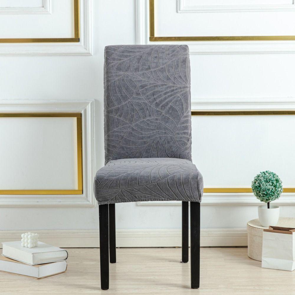 Jacquard Dining Chair Cover Dacron Seat Covers Kitchen Chair Cover  Dining Room