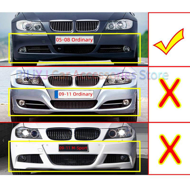 Front Bumper Towing Hook Cover Cap For BMW 2005-2008 E90 E91 318 320 325 330 High Quality Tow Garnish Trim Hitch Lid Painted