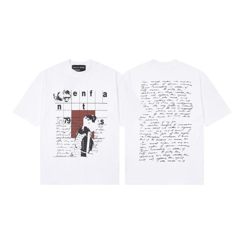 2025 Loose Fit Short Sleeve T-Shirt Men Women Cartoon Letter Print Casual Top