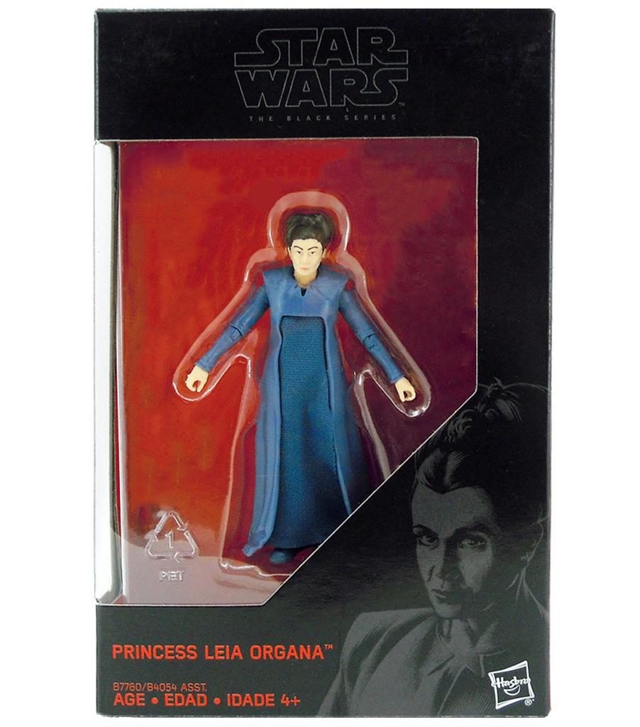 Звездные войны Черная серия Базовая фигурка Принцесса Лея Органа Сила Общая длина 10см Раскрашенная Полная фигурка (Пробуждение)